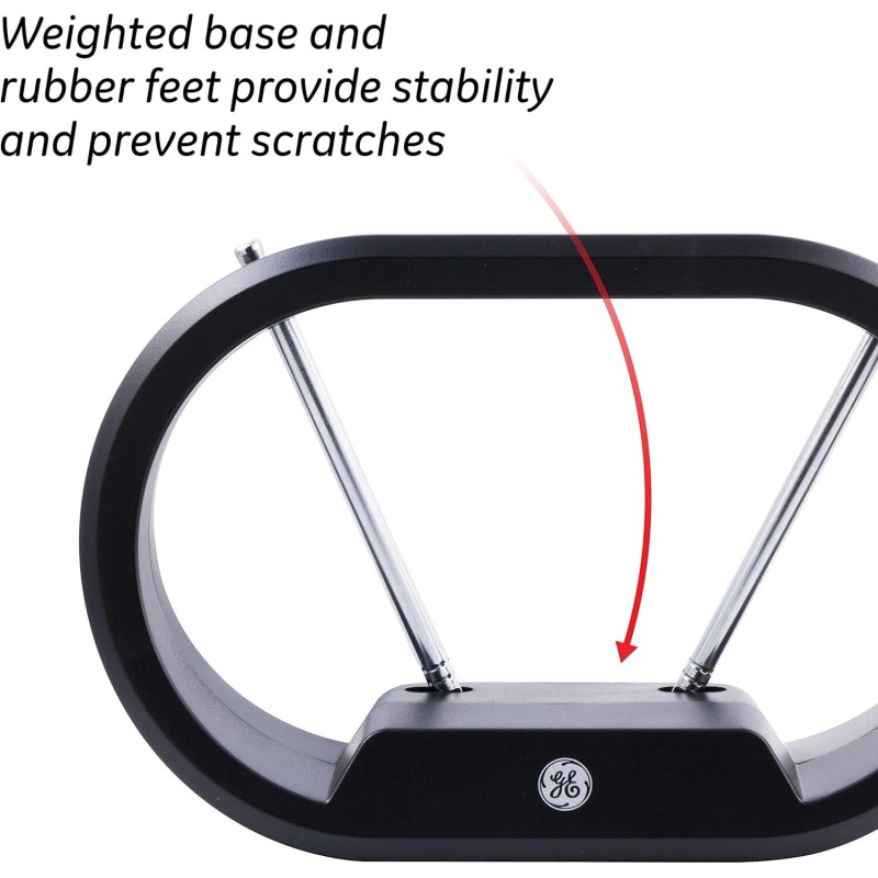 GE HDTV 33675 GE Modern Loop Indoor Antenna 4K Ultra