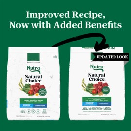 Nutro Natural Choice Dry Dog Food Large Breed, Puppy Food Dry Recipe, Lamb and Brown Rice Recipe, 30 lbs.
