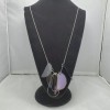 French connection windchime Necklace multicolor silver chain retail $58