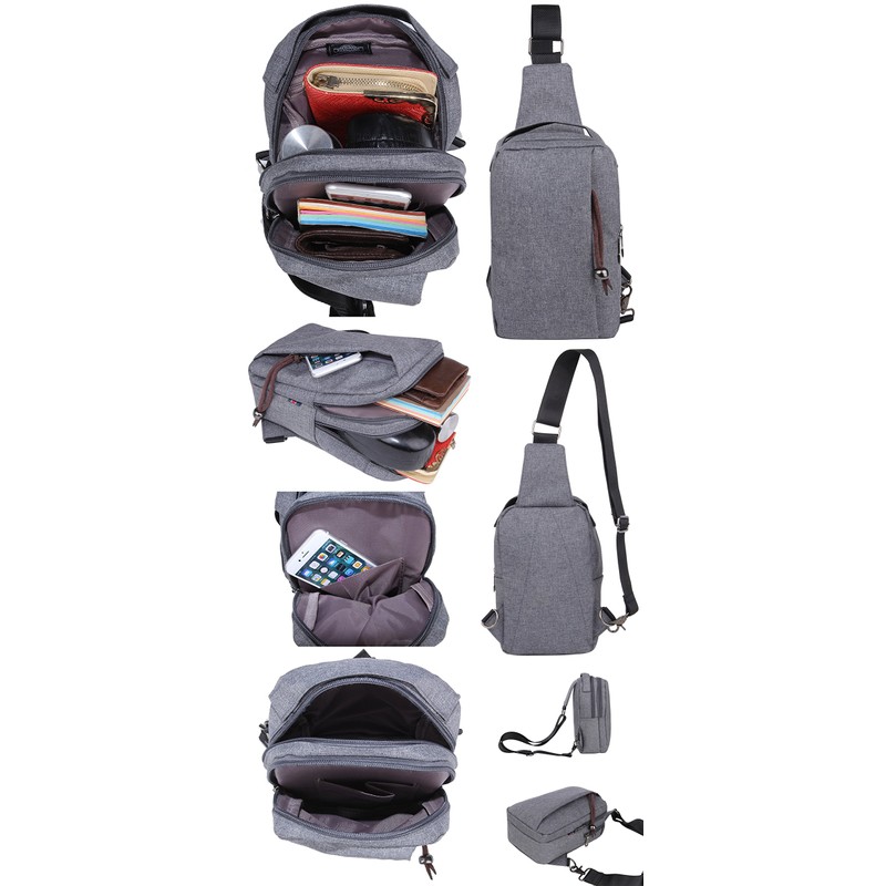 Raymark CASUAL Body Bag, Men's, Women's, Shoulder Bag, Black