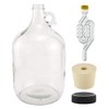 North Mountain Supply - 1G-38-ST-TB-1 1 Gallon Glass Fermenting Jug