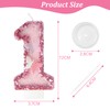JonesLi JonesLi 1th Birthday CandlesGlitter Butterfly Cake Toppers Pink Sequins