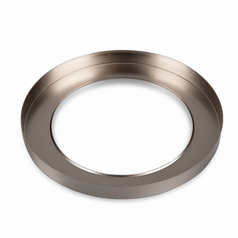 Round Metal Cover Satin Nickel for LED Panel Aura Round