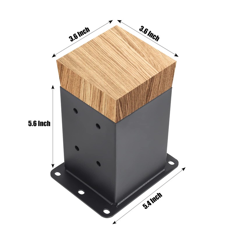Nrspp 4x4 Post Base, 8 Sets Post Anchor, (Inner Size