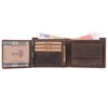 Benthill Men's Genuine Leather Wallet with RFID Protection, Dark Brown