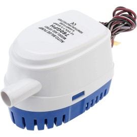 Amarine Made 12v 760gph Auto Submersible Boat Bilge Water Pump w/ Float Switch for 3/4" Hose