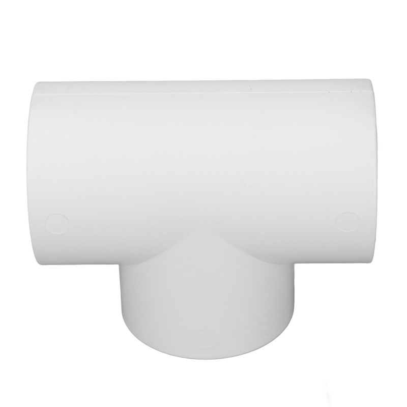 3 Way Duct Connector Corrosion Resistant PVC T Shape Round