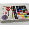 Sewing kit (64 Rolls) + Scissors + Ruler + Needle,