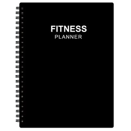 Diario de fitness para mujeres y hombres, diario de entrenamiento A5 para rastrear la pérdida de peso, gimnasio, progreso del culturismo, rastreador diario de salud y bienestar