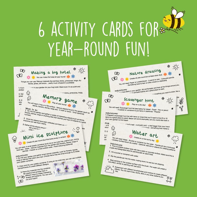 Kids' Garden Activity Set with Seeds - UK Made Kit