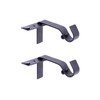Kenney Fast Fit 5/8" No Measure Curtain Rod Brackets, Matte