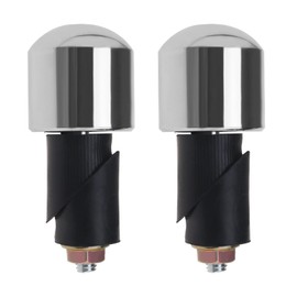 LT Easiyl 1 Pair Motorcycle Solid Handlebar End Motorcycle Handlebar Plug Motorcycle Handle Plugs Motorcycle Grips Handlebar End Weight Balance Plugs Silver
