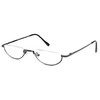 Readers The Lynwood Unisex Half Moon Half Frame 3.25 Grey