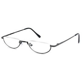 Readers The Lynwood Unisex Half Moon Half Frame 3.25 Grey