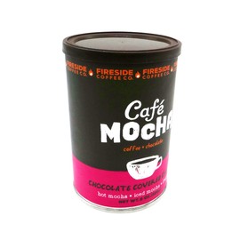 Fireside Coffee Company - Cafe Mocha Chocolate Covered Cherry 8 oz Canister - Hot Mocha - Iced Mocha - Frappe - Chocolate Covered Cherry