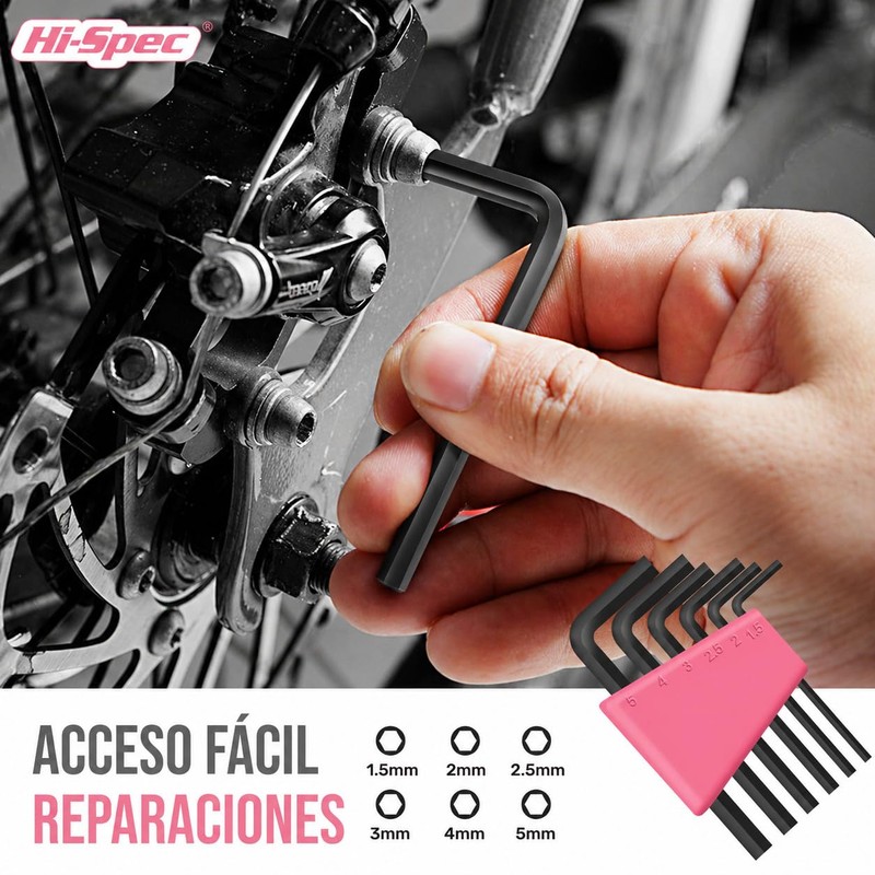 Hi-Spec Juego de Herramientas Rosa Compacto de 25 Piezas para