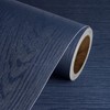 Livelynine Dark Blue Wood Wallpaper Peel and Stick Countertops Waterproof