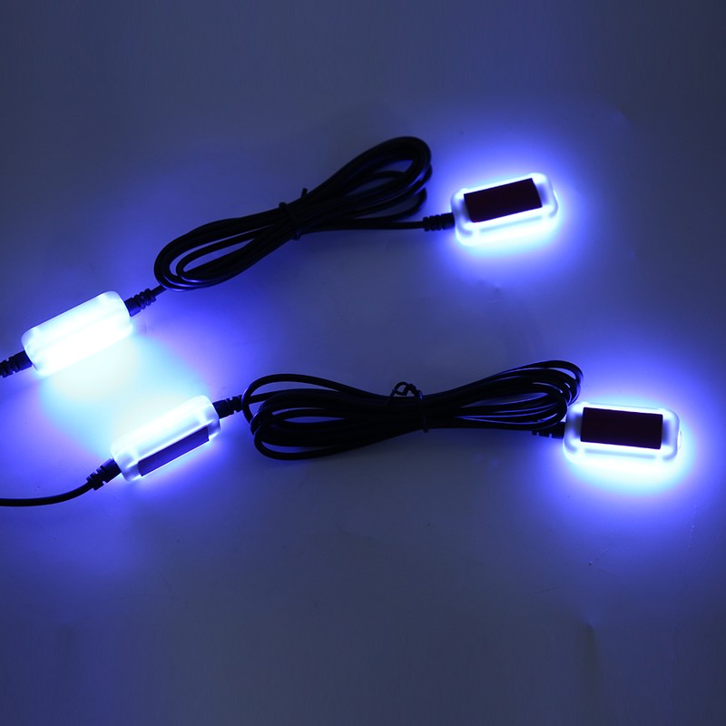 4‑In‑1 5V/12V Car Interior Ambient Light 7 Colors Adjustable Voice