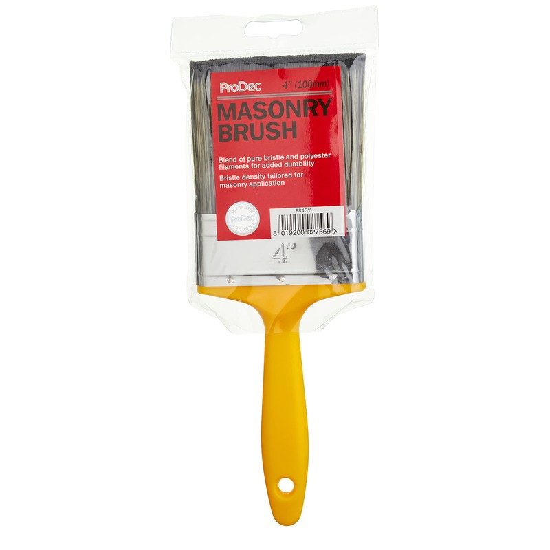 ProDec PR4GY Flat Masonry Paint Brush for Rapid Application of