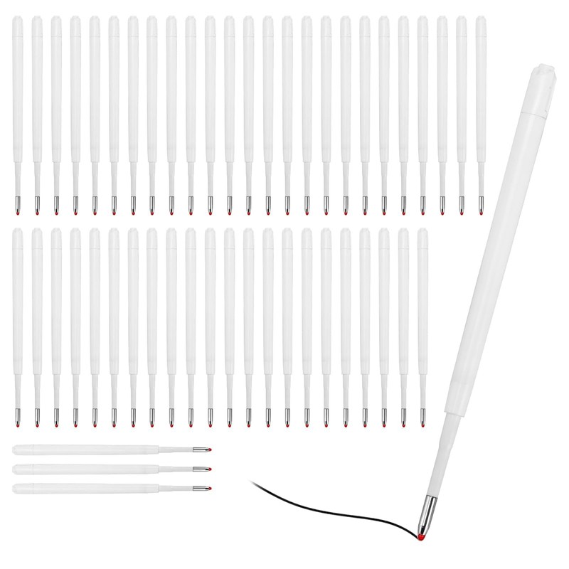 30 Pcs Ballpoint Pen Refills, Replaceable Retractable Black Ink Ballpoint