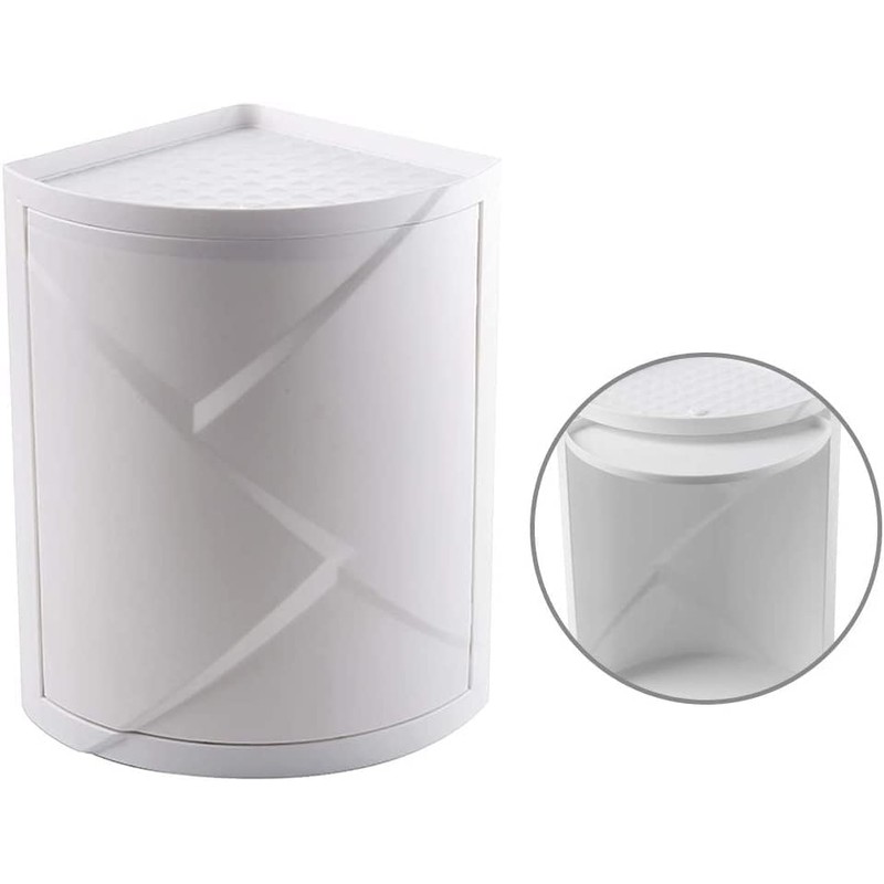 bretoes Multifunction Bathroom Kitchen Corner Locker Cosmetic Storage Rack Cabinet