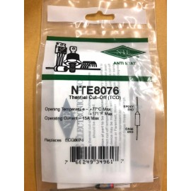 ECG / NTE NTE8076 Thermal Cut Off Fuse 77°C, 171°F ~ (ECG8076)