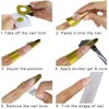 100 Pcs Nail Forms Self Adheisive Paper Nail Form Stickers
