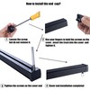 AILEADING Ceiling Curtain Track Wall Mounted Metal Curtain Rod with