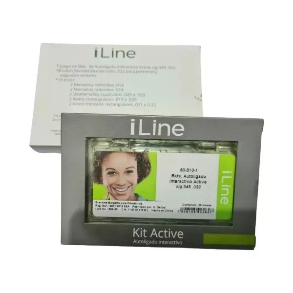 Borgatta Kit Active I Line Brackets Autoligado Arcos Tubos Borgatta