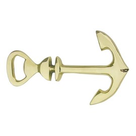 Sea-Club Bottle Opener – Anchor Bottle Opener Brass Height 14 cm