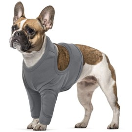 Bandage Dog Front Leg, Dog Surgical Body with Legs, Elbow Protection, Dog Front Legs Sleeves for Dogs (Grey, M)