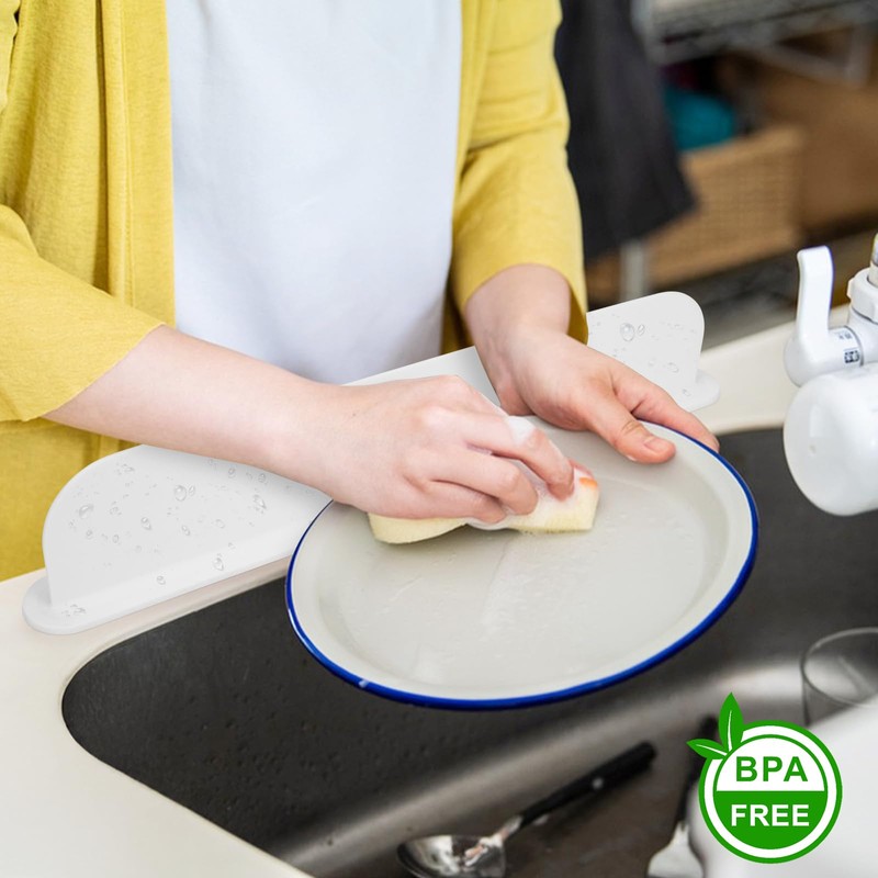 AIZOE Silicone Sink Splash Guard, Splash Guard for Kitchen Sink