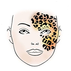 Leopard Make-Up Stencils