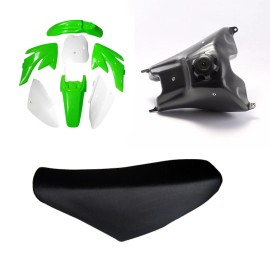 Unbranded Plastics Fender Kit Fairing Fuel Tank Seat For DIRT BIKE CRF70 70cc 125cc 150cc