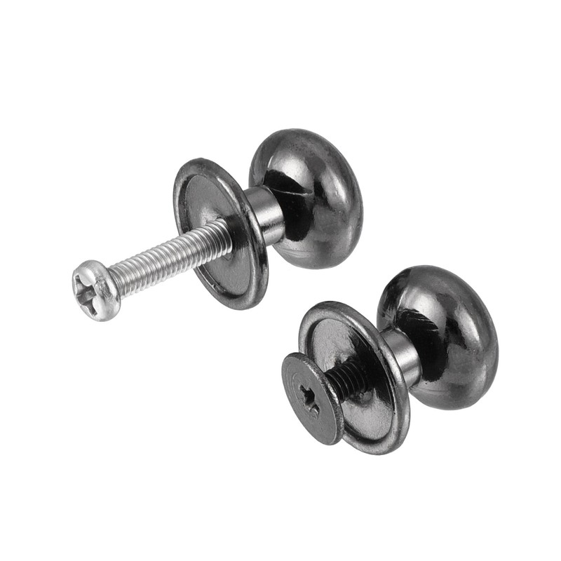 sourcing map 12mm Head Dia. Round Knobs Pull Handle, 24pcs