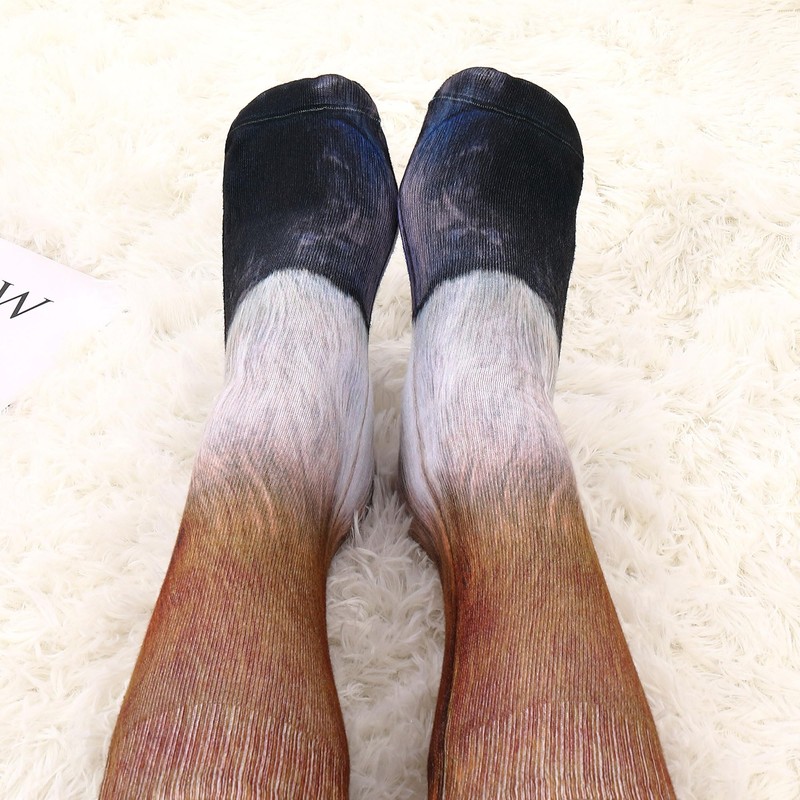Tiaronics 3D Socks Unisex Adult Animal Paw Crew Socks -
