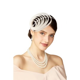 BABEYOND - Diadema de fascinantes para mujer, varias capas, fiesta de té, Kentucky, sombrero de derby, para novia, boda,