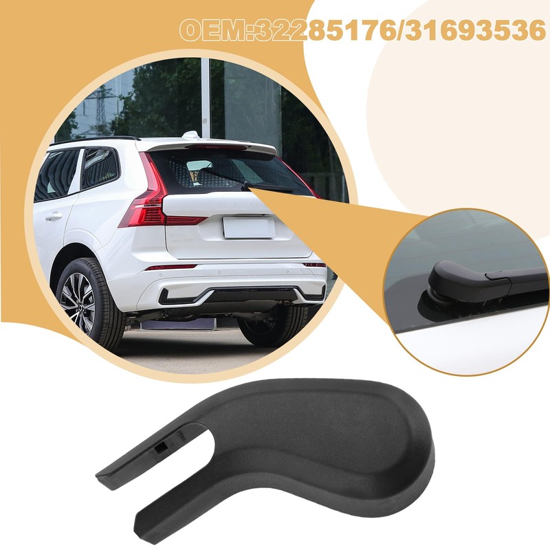 OTOTEC 1 Piece Car Rear Window Wiper Arm Nut Cover