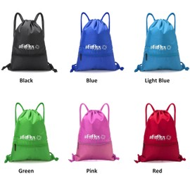 SUPERNOVA Lifestyle Unisex premium quality Waterproof Polyester Sports Gym Travel Drawstring Bag (Light blue)