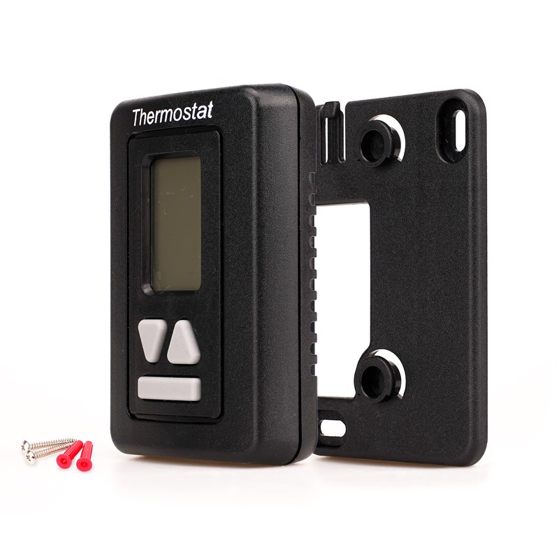 DEENGK RV Thermostat 94303382 12v,9430,replacement black Digital RV Thermostat Hot/cool