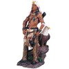 ICE ARMOR 17" H Indian Warrior with Eagle Statue Native