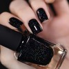 ILNP Party Bus - Black Rainbow Flake Holographic Shimmer Nail
