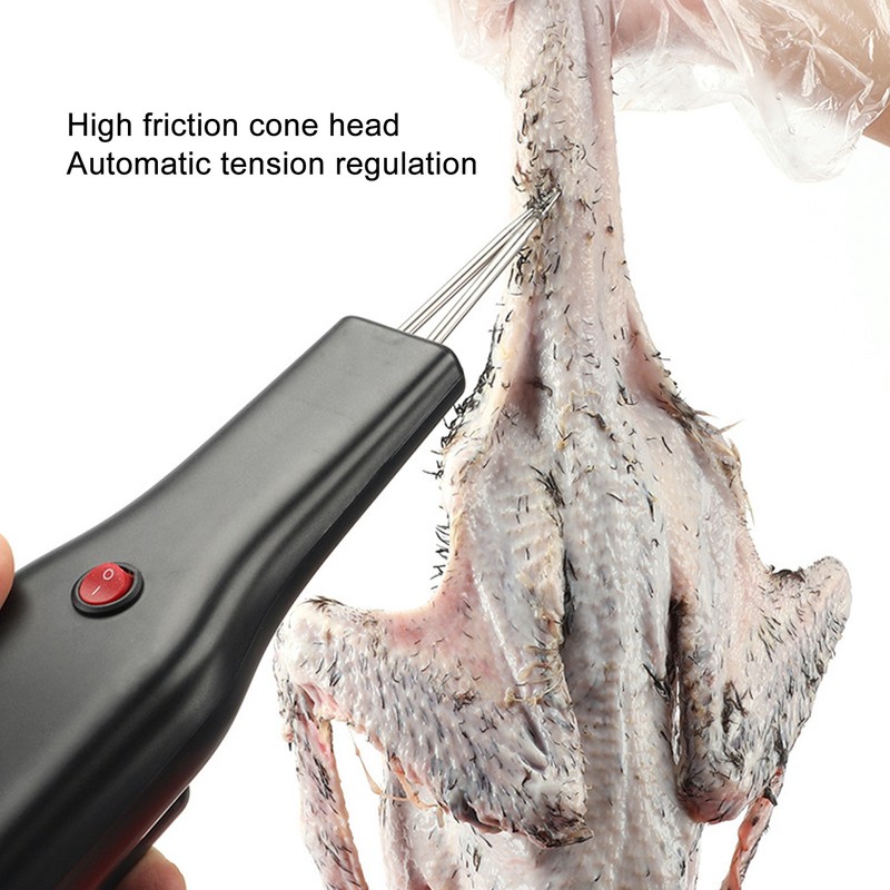 Rechargeable Electric Poultry Feather Plucker Handheld Chicken Plucker Full Automatic