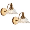 XIEDUN Vintage Wall Sconces Brass Wall Lights for Living Room