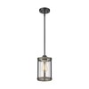 Osimir Farmhouse Pendant Light Fixtures, 1-Light Black Glass Pendant Lights