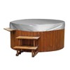 Round Bathtub Covers, Waterproof 190 Silver Polyester Hot Tub Cover