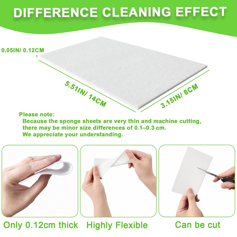 48 Pads Magic Sponge Eraser Sheets, Super Thin 0.12cm Melamine