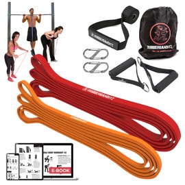 Rubberbanditz Resistance Bands Workout Kit (7 pcs) | Exercise Bands, Door Anchor, Handles, Carry Bag, Straps | Resistance Training, Physical Therapy (5-200lbs) | 1.2 lbs (0.5 kg) Basic Package