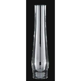 B&P Lamp Supply 2 5/8 Inch by 12 1/2 Inch Clear Glass Heelless Chimney Designed to Fit Aladdin Style Burners and Galleries