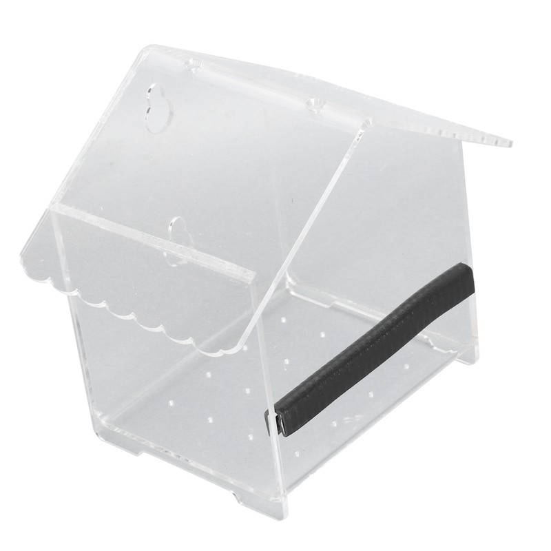 Window Bird Feeder Transparent Large Space Bird Feeder House with